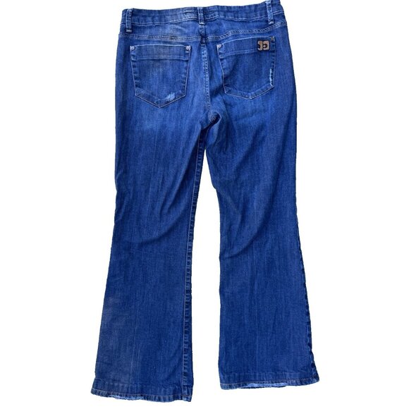 Joes Jeans Women Size 30 Gatsby Jeans Dark Blue Flare 90s Y2k Mid Rise - Picture 2 of 8